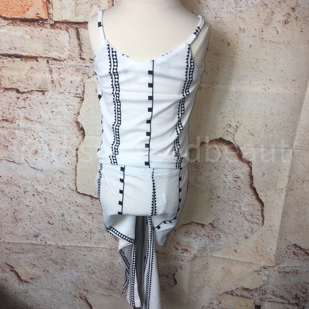 ❌ White Black Retro Barbie 2PC Pant Set - Picture 14 of 16